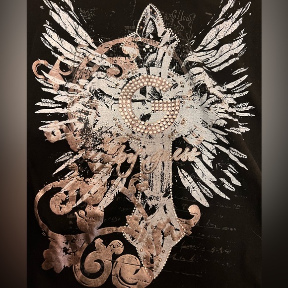 G by Guess black T-Shirt size M - Picture 3 of 7